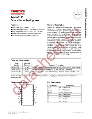 74VHC153MTCX datasheet  